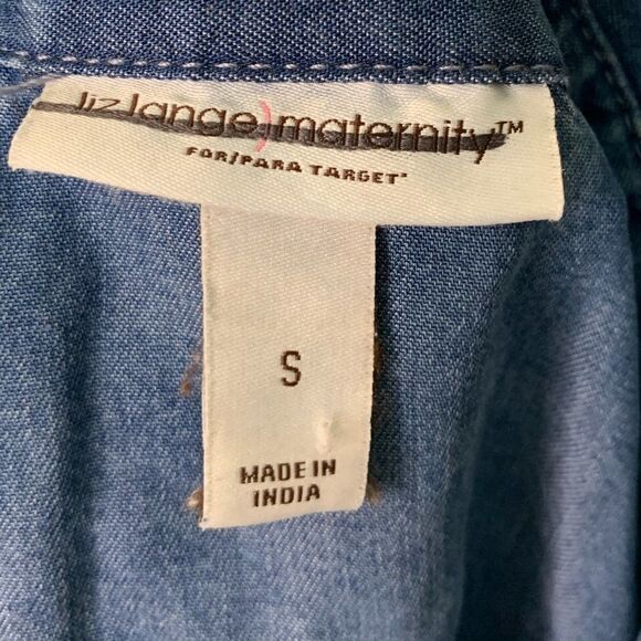 Liz Lange Maternity Denim Shirt - Picture 8 of 8